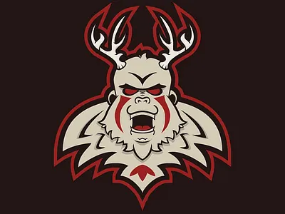 Wendigo Design bigfoot character design graphic design illustration illustrator monster process sasquatch vector wendigo