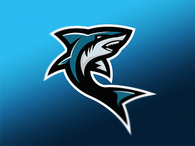 Shark Mascot Logo angry blue concept esport logo mascot ocean sea shark