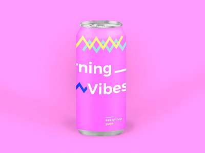 Morning Drink for moring vibes 2d behance colours design gradient morning pink typography ui uiux ux vibes