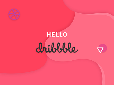 Dribbble Firstshot dribbble first hello illustration