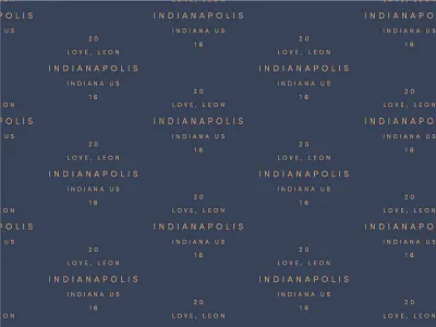 Mail, man brand mark cancel stamp grid indianapolis pattern