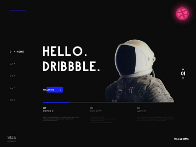 Hello Dribbble ui