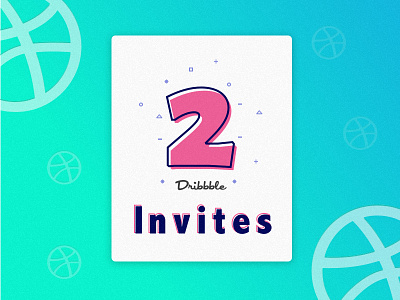 Invite Shot all card dribbble gradient illustrations invites recent two ui