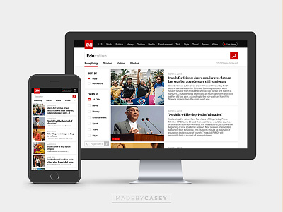 #3 CNN Search Results asia cnn desktop mobile search results sketchapp thirtyui ui ui design website