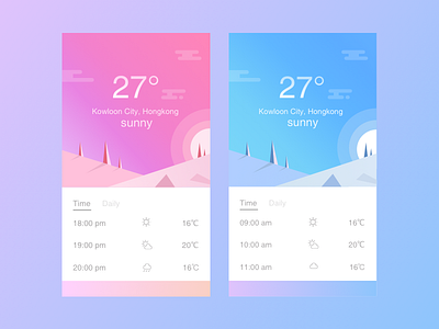 weather app design experience mobile music ui user ux web