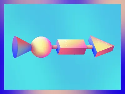 >--0--> 3d abstract bold design illustration shading shapes texture