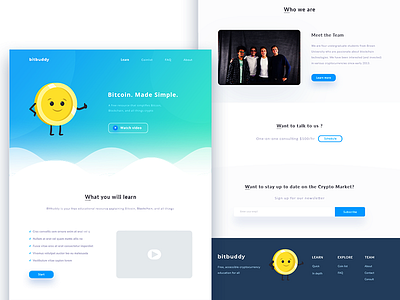 BitBuddy ( Redesign ) arslan bitbuddy bitcoin landing page pakistan project redesign web