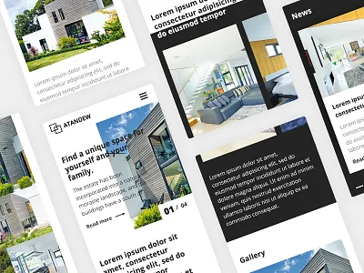 Property Development Website Design Mobile View design freelance landing layout minimal ui ui design ux web design website