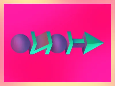 >>---> 3d abstract bold design illustration shading shapes texture