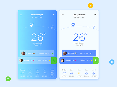 With Weather application weather