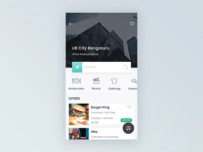 Shopping mall detailed view