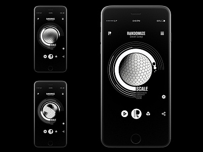 Randomize App Design - Scale setting app app design branding icon icons ion lucin logo logo design motion motion design motion graphics ui
