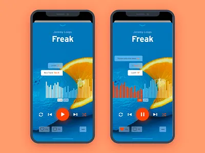 Daily UI #009 | Music Player app comment dailyui gif interface ios iphone x music music player screen soundcloud ui