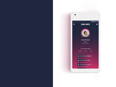 UI Design - Social Media Profile dribbble mobile socialprofile ui uidesign