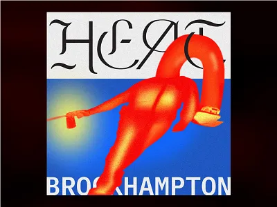 Heath by Brockhampton brockhmpton color cover gradient heat hip hop illustration music rap single typography