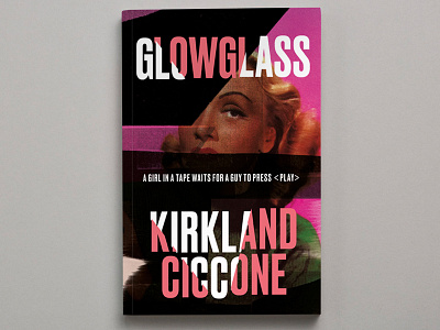 Glowglass book jacket illustration texture type