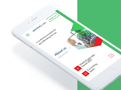 Krypto Labs Mobile Website clean green kryptolabs main minimal mobile startup website