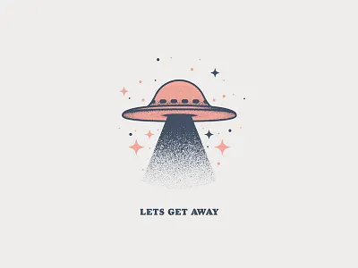 Far Far Away alien color flat design holiday illustration illustrator love space texture travel ufo