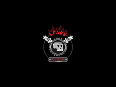 Sparkcustom Logo custom logo design logo motorcycle plug rider spark