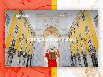 Promenade Intro header promenade travel ui web