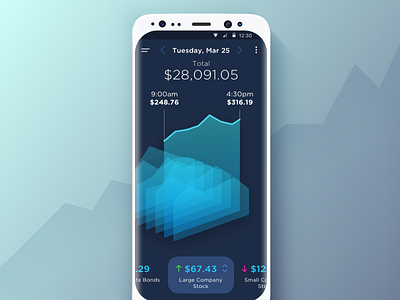 Stats app design statistics stock ui ux vector