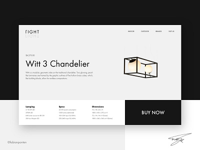 Lamp Store Web Design | Right Light (UI Design in Sketch #09) design lamp store website design lamp website design right light sketch sketch lamp store design ui ui design web design