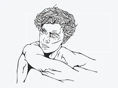 Deathless art bladerunnerstration character illustration leather lineart portrait