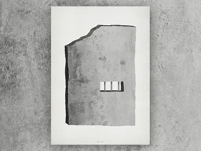 PRISON illustration jail minimal poster prison stone