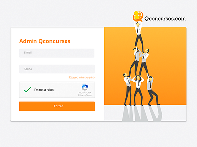 Admin Login Qconcursos colaboration courses design education login qconcursos school sign in studing ui ux work