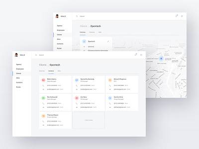 System interface clear design ui