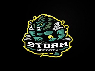 Storm branding designs esport logo mascot snepz sports team