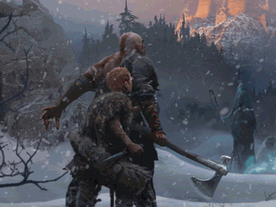 God of War, Social motion graphics post god of war motion graphics norse particles real pie sony santa monica winter