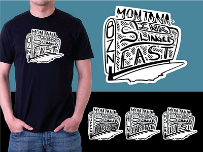 Ink Slingers ink montana printmaker silkscreen tshirt