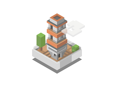 2.5d 2.5d building isometric