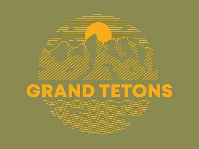 Grand Tetons WIP grand tetons illustration national park nature