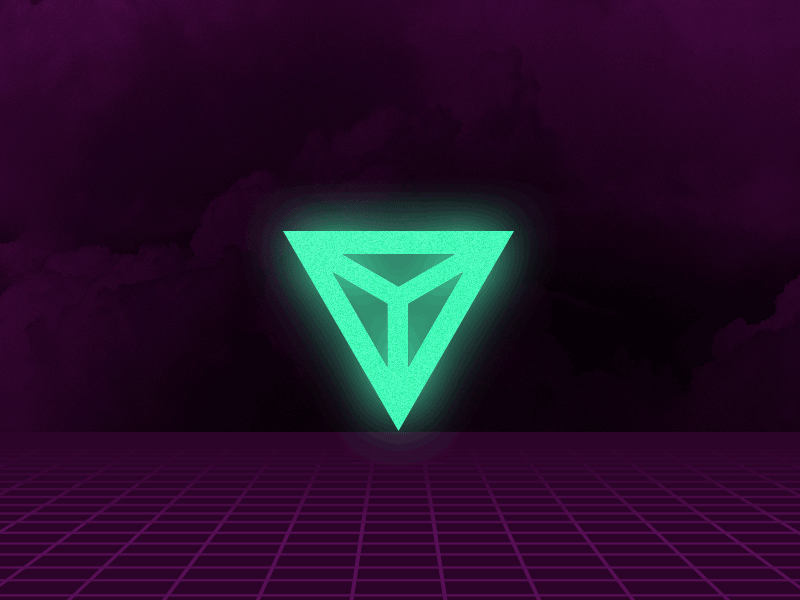 Introducing The New Logo From The Future. 80s geometric lightning logo minimalism outrun retro triangle