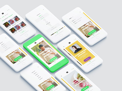 Responsive UI clean design mobile responsive uiux design vegan