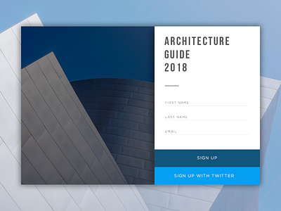 Sign Up Form architecture building challenge clean design form photoshop sign ui up