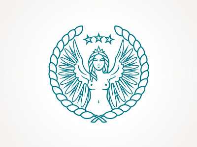 Harpy Logo greek harpy logo mythological mythology roman winged woman