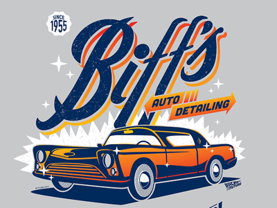 Second Coat bttf car mcfly time travel tshirt vector vintage