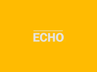Echo wordmark logo typography wordmark
