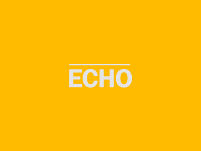 Echo wordmark logo typography wordmark