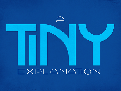A Tiny Wordmark custom typography logo wordmark