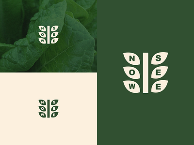 Now I See brand branding design fitness health icon jrdickie logo symbol vegan vegetables wellbeing