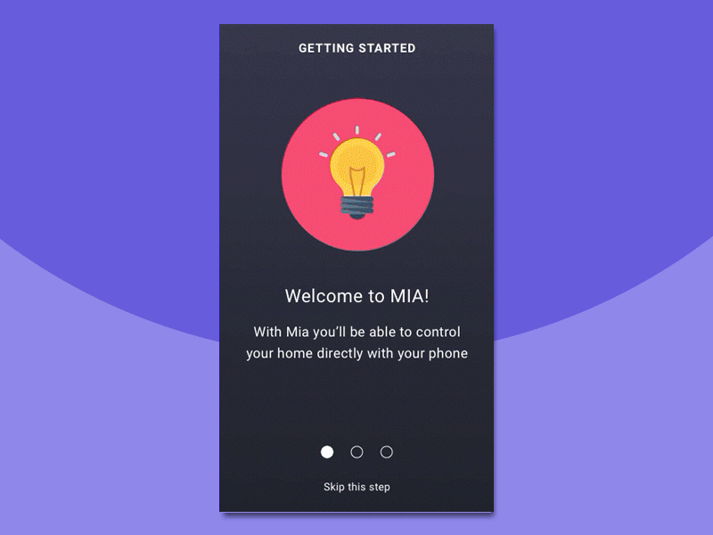 MIA - Onboarding Screen app design onboarding screen principle ui ux