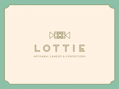 Lottie Logo brand candy confections identity illustration logo lollies lolly sketchapp typography vector