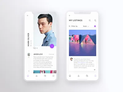 Listing design ios iphonex listing minimalistic ui ux