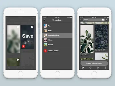 Pinterest - Session Mode - pt. 2 clay concept iphone mobile pinterest plants remix ui