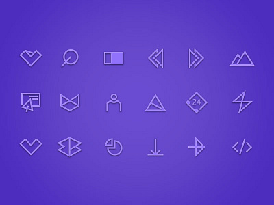 Tech UI Vector Icons icon set icons illustration illustrations illustrator mobile sketch app technical ui ui design vector website