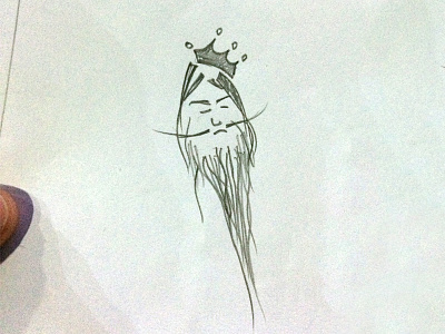 Drunken Doodle art character chinese doodle king paper pencil scribble